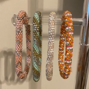 Lily & Laura bracelets, set of 4, like new.